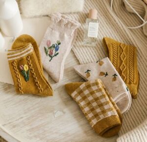 Winter wool/cotton socks Tulip Series Top Quality & Design Women Any 2 $15